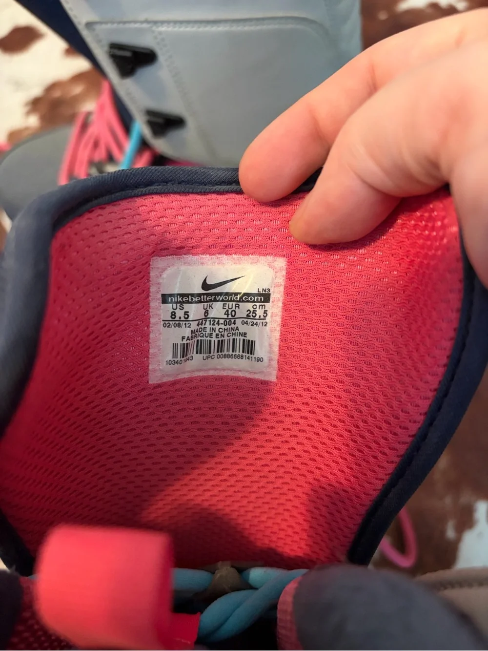 Nike Snowboard Boots in Navy, Pink & Teal Accents
